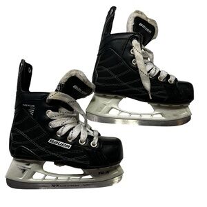 Bauer Black and White Ice Skates